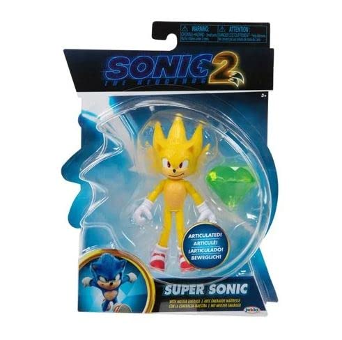 Sonic the Hedgehog 2 The Movie 4" Articulated Action Figure Collection (Super Sonic)