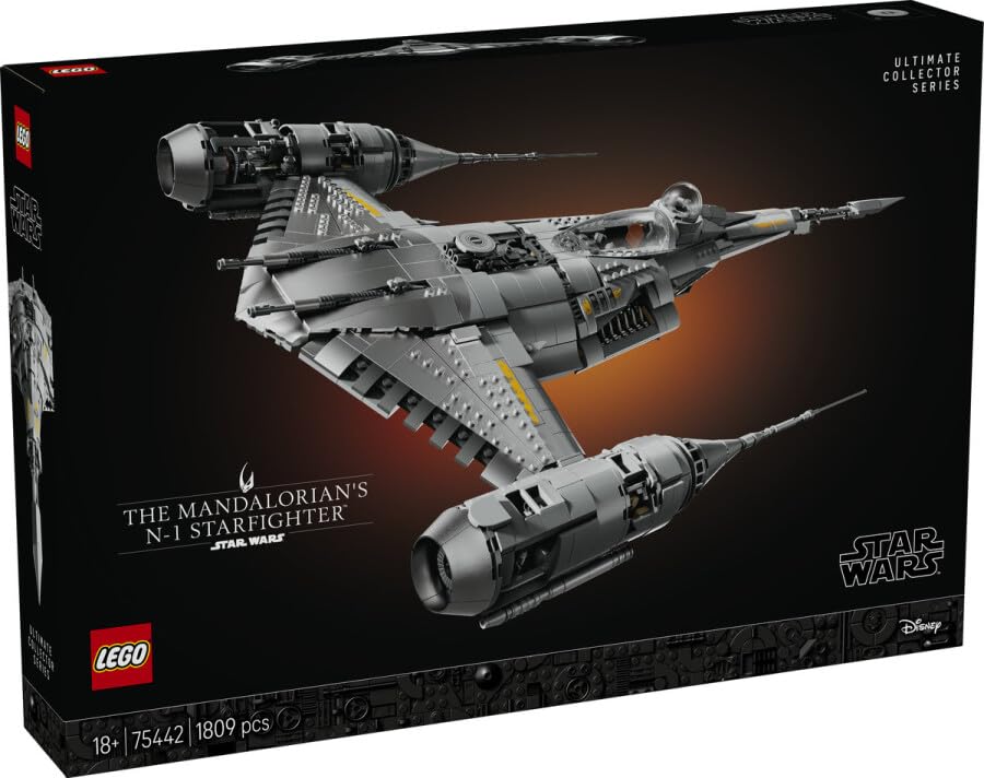 Lego Star Wars Mandalorian N-1 Starfighter 75442 Toy for Men and Women