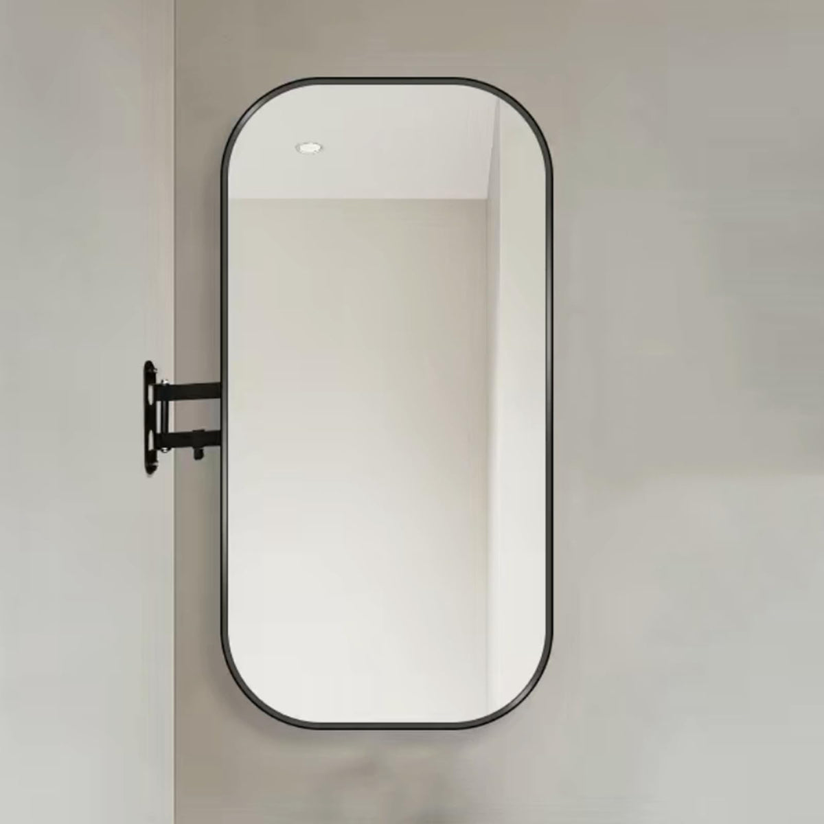 360° Rotatable Corner Shower Mat Active Bathing Toy with Metal Rails Anti Slip Aluminum Edges HD Waterproof Fun Bathroom Play (Size: 50x80cm)