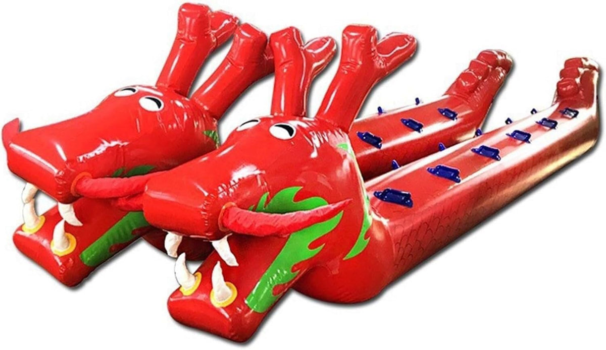 Multiplayer Lawn Games Inflatable Toys Outdoor Carnival Party 2-Piece Set(7 Seats)