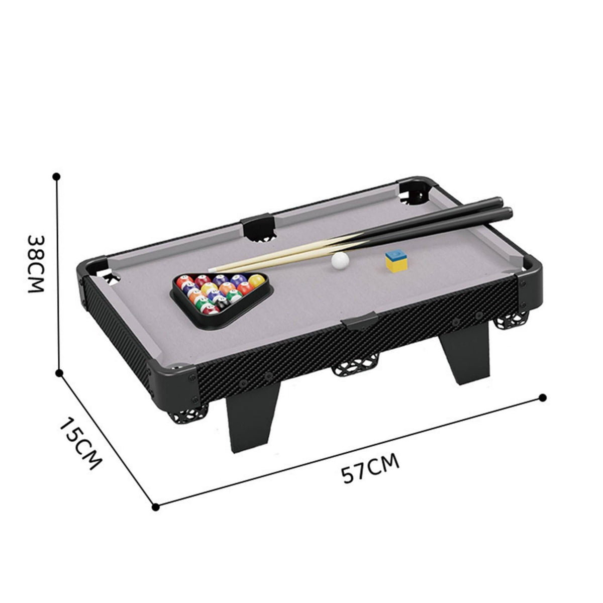 Children Billiards Game Compact Tabletop Pool Toy with Cue Ball Accessories and Sturdy Frame for Motor Skills and Social Interaction Suitable for Indoor Play Home Recreation