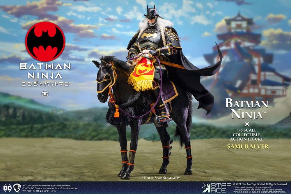 Star Ace Toys Batman Ninja: Samurai 2.0 (Deluxe Version with Horse) 1:6 Scale Collectible Action Figure, Multicolor