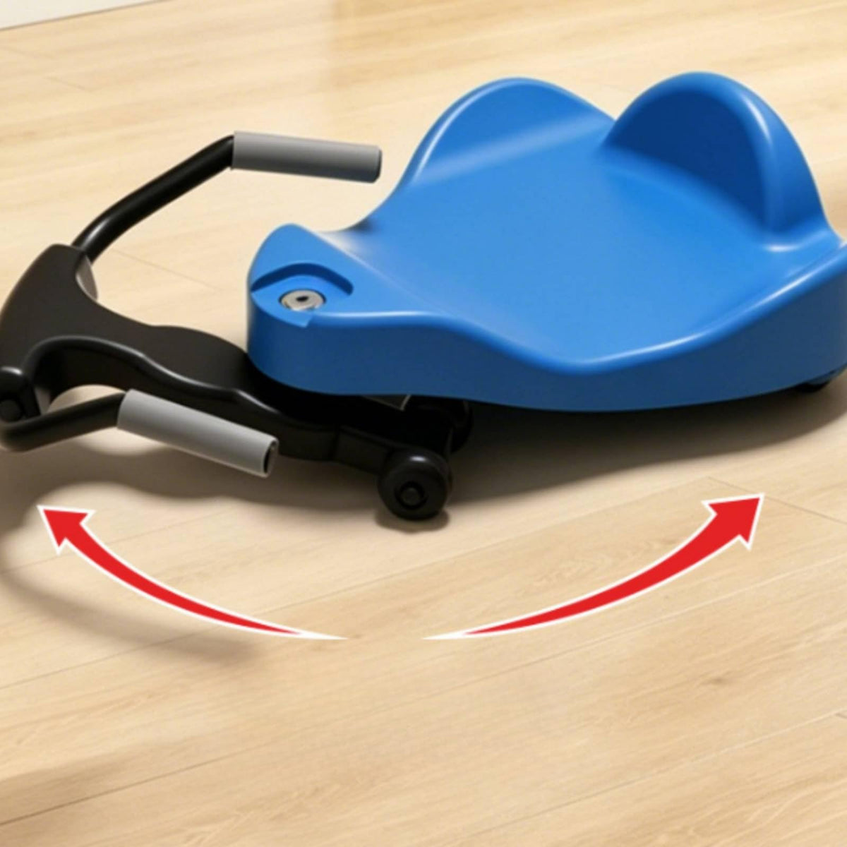SM SunniMix Children's Ride-Along Toy Balance Indoor Outdoor Four-Wheel Balance Glider Stable Sensory Riding Toy for Kids, Red