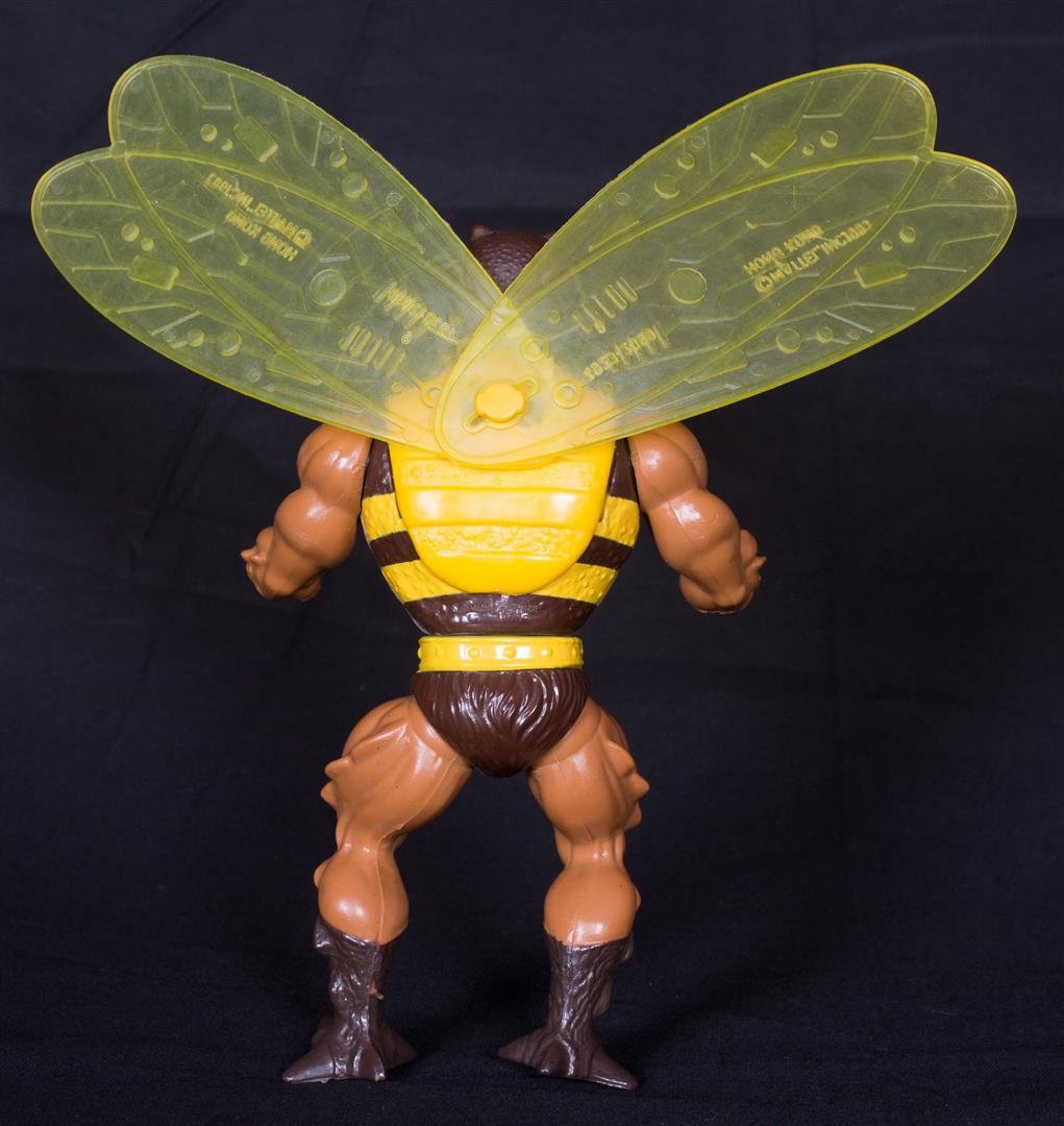 Vintage Buzz-Off & Original Yellow Wings (Series 3) (1984) Wave 3 - Original He-Man and the Masters of the Universe - MOTU - Mattel Collectible Action Figure - Loose (OOP) Out of Package & Print