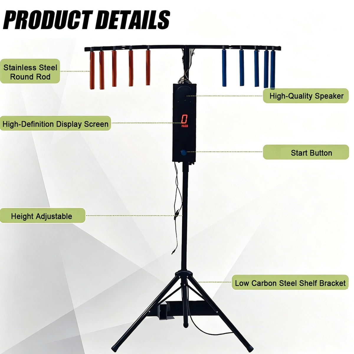 Hand Eye Coordination Training Stick Machine Yellow