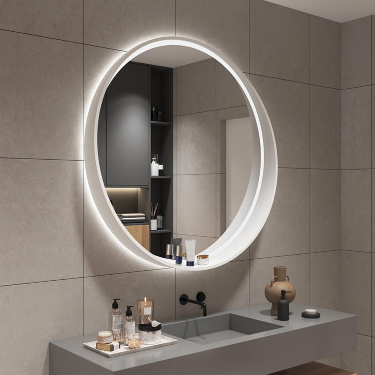 LED Bathroom Toy with Anti-Fog Funct, 50CM Round Light-Up Bath Game for Kids, Fun Water Play, Inctive Shower Experience, Ideal Gift for Children
