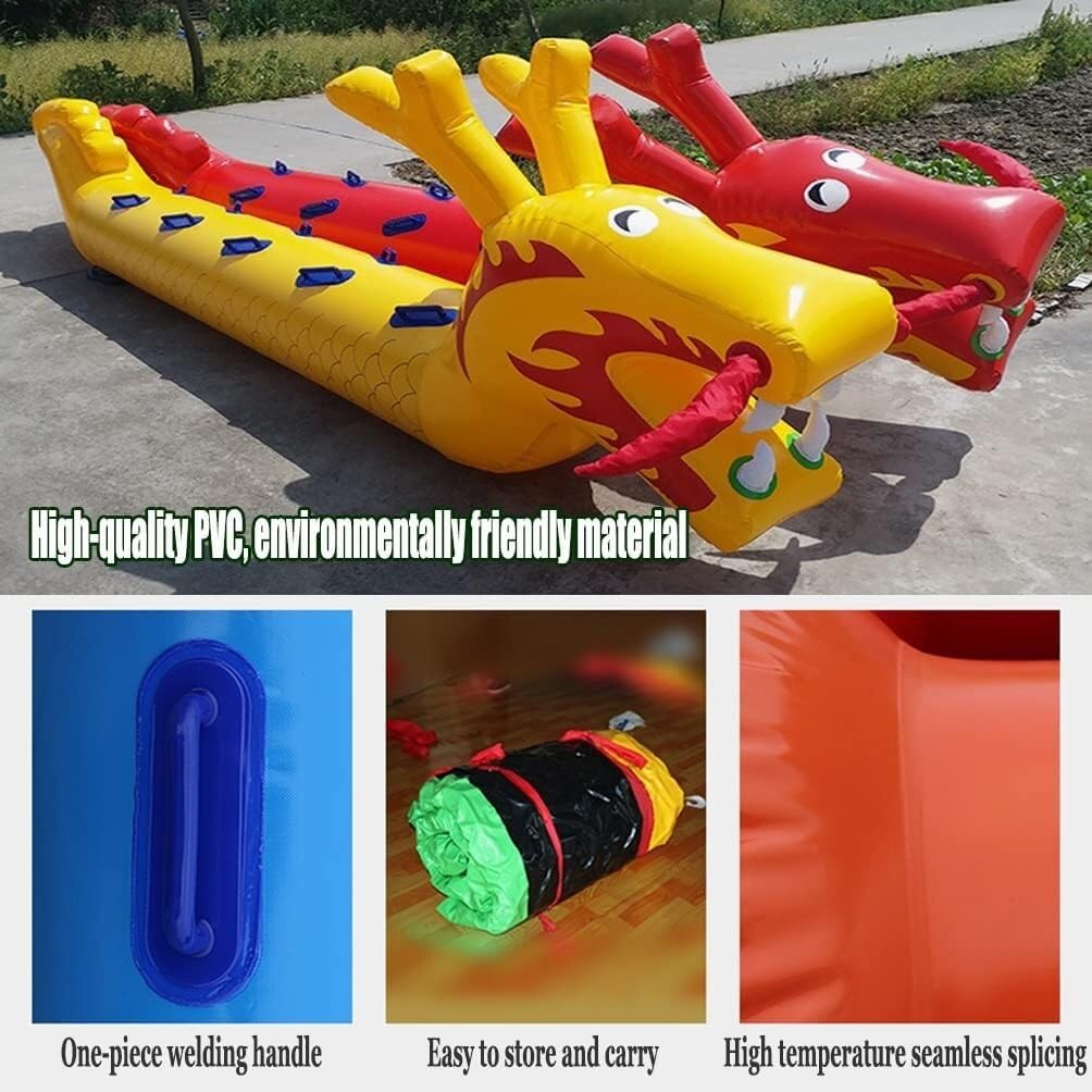 Sports Toys Inflatable Dragon Boat for Field Day Games Team Building Games Inflatable Dry Land Dragon Boat Land Dragon Boat