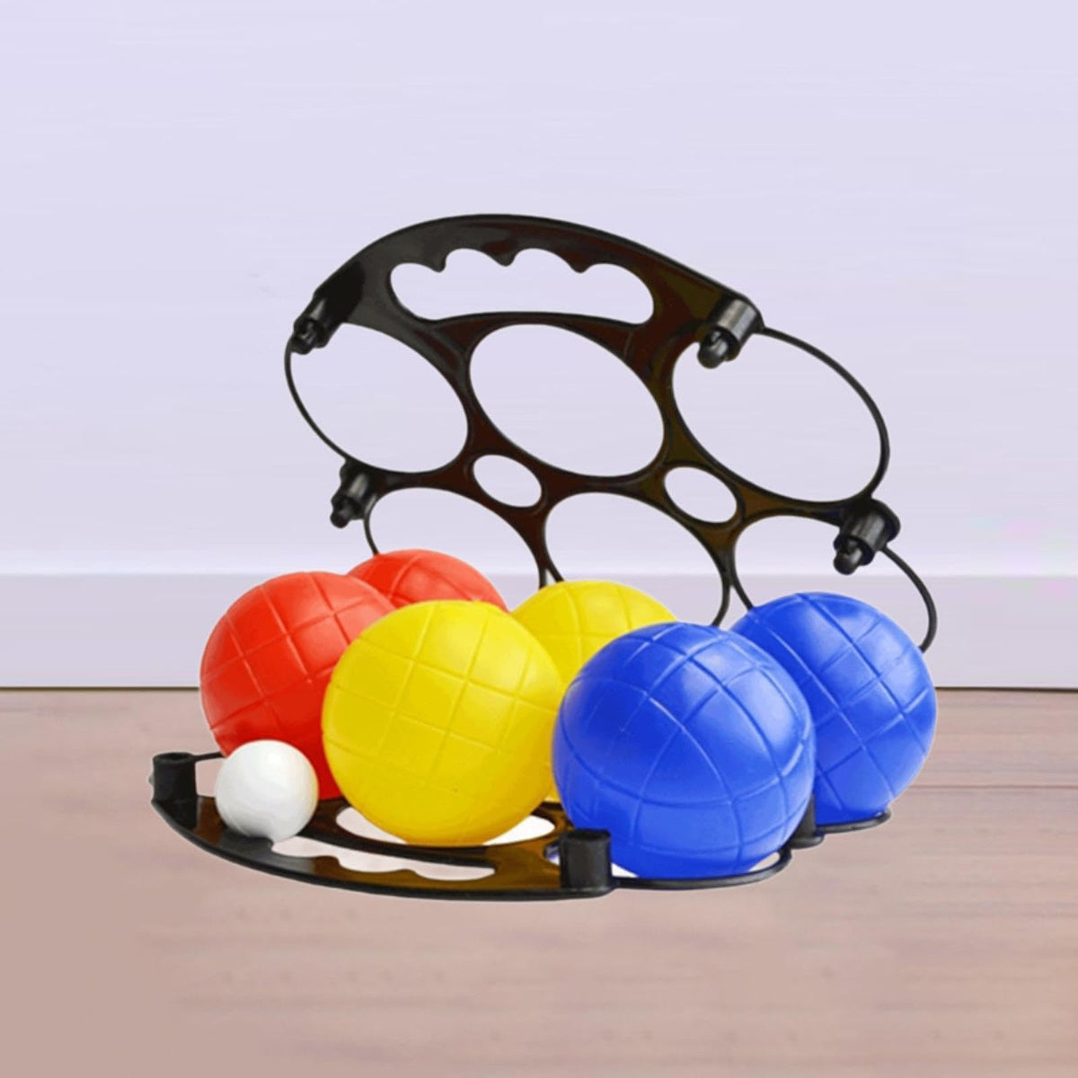 7 Pieces Petanque Balls Set Bocce Balls Water Filled Boules Games Portable Carry Basket Supplies Lightweight Toys for Suitable for
