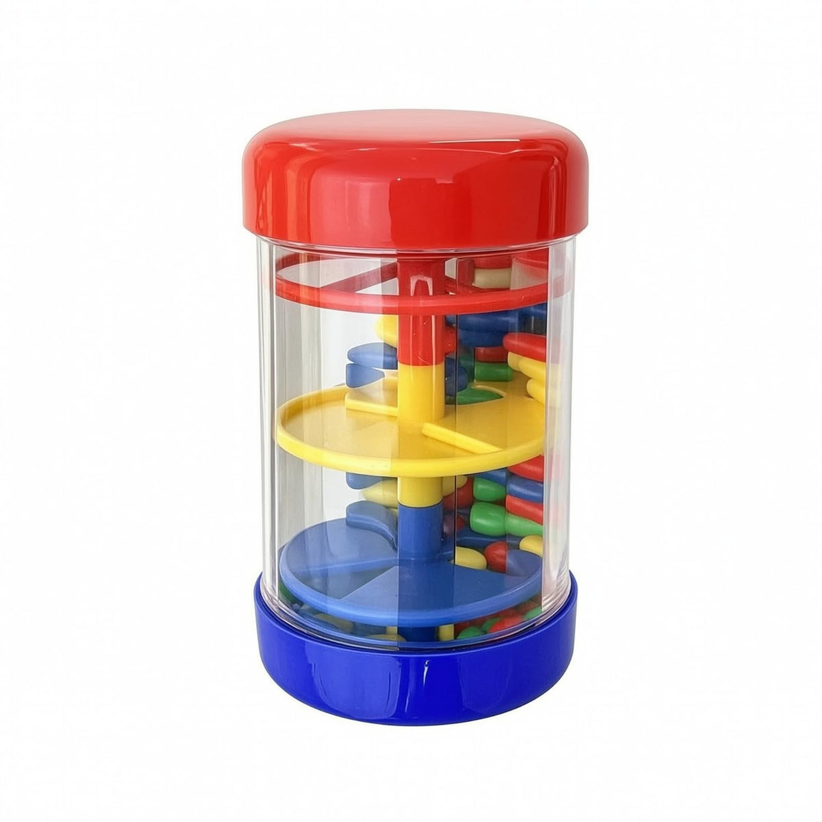 Rainfall Tube Child-Friendly Rain with Internal Beads Transparent Early-Learning Audiovisual Toy for Children, Young Children, Quiet Time, 9CM