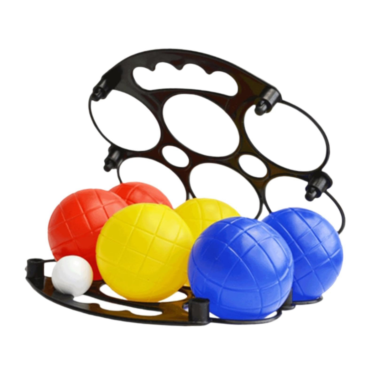 7 Pieces Petanque Balls Set Bocce Balls Water Filled Boules Games Portable Carry Basket Supplies Lightweight Toys for Suitable for