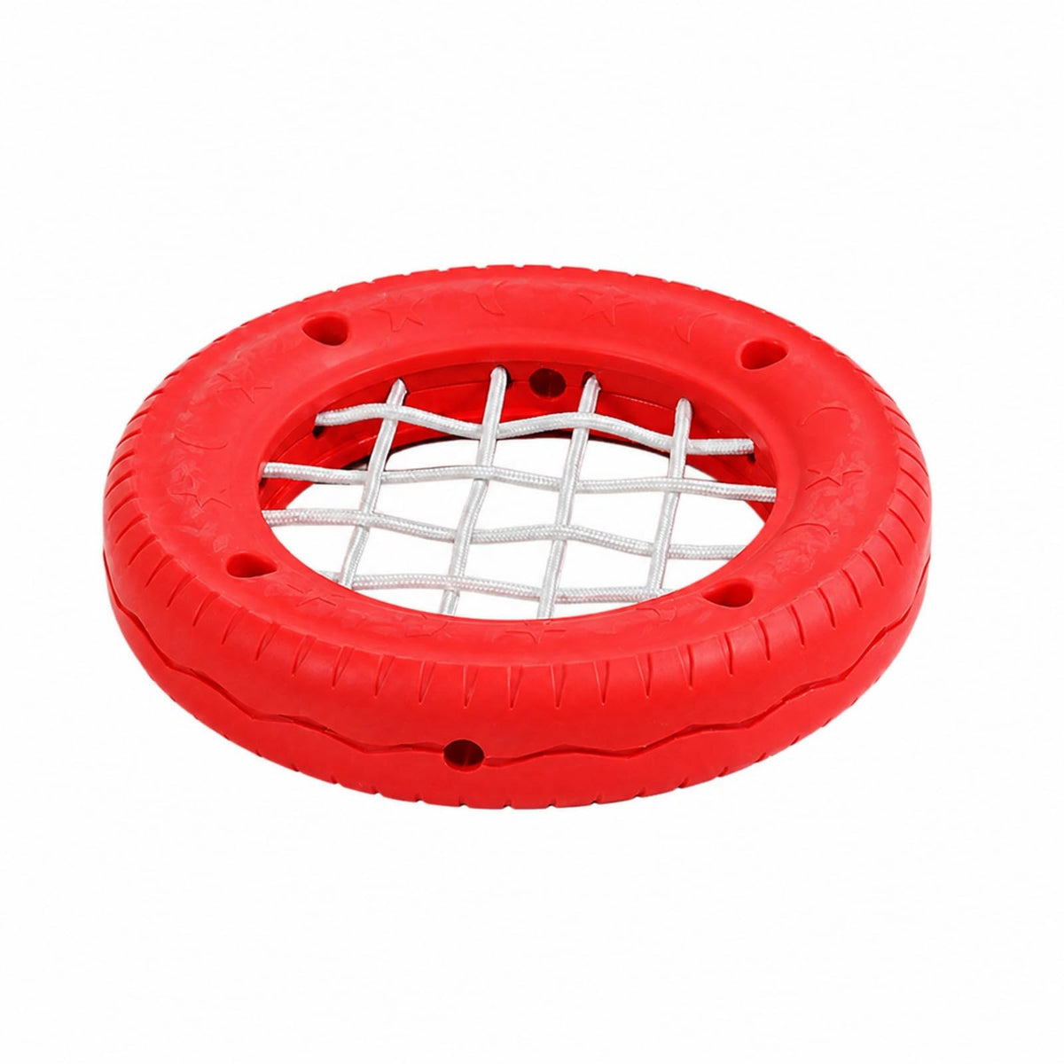 Tire Toy with Center Net Non Slip Balance Stepping Blocks Young Child Toys Kids, Young Children, Playgrounds, Green