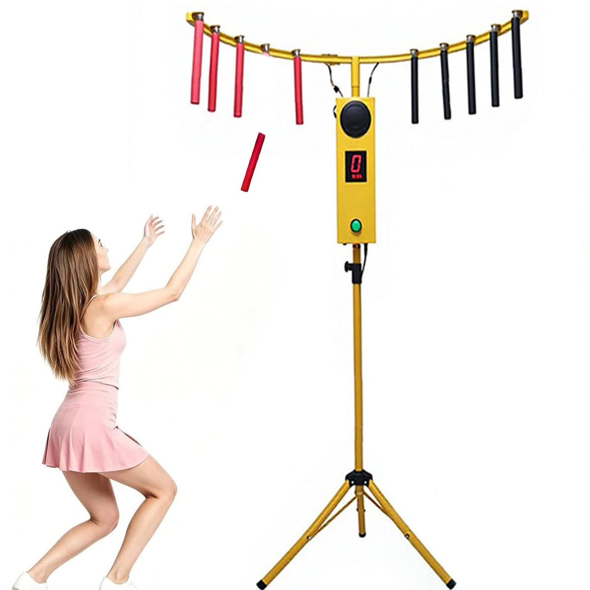 Hand Eye Coordination Training Stick Machine Yellow