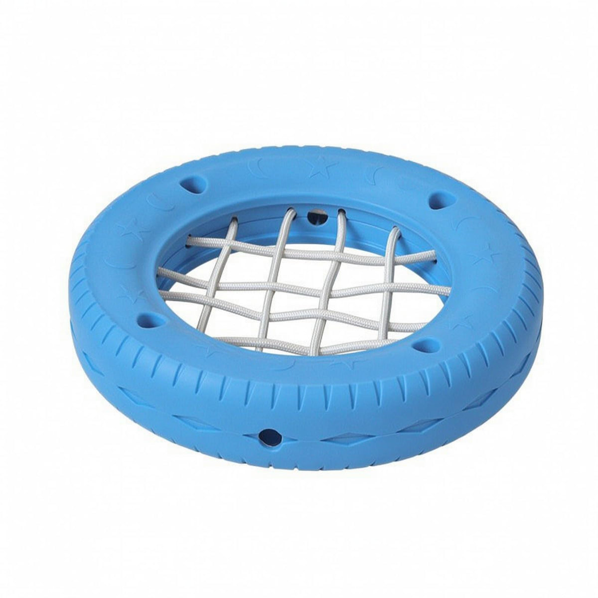 Tire Toy with Center Net Non Slip Balance Stepping Blocks Young Child Toys Kids, Young Children, Playgrounds, Green