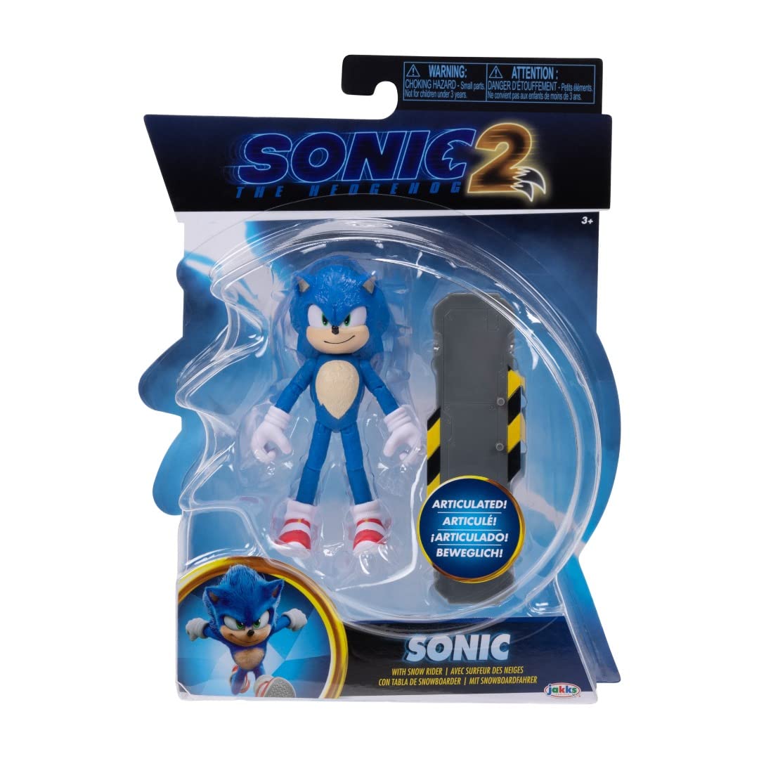 Sonic the Hedgehog 2 The Movie 4" Articulated Action Figure Collection (Super Sonic)