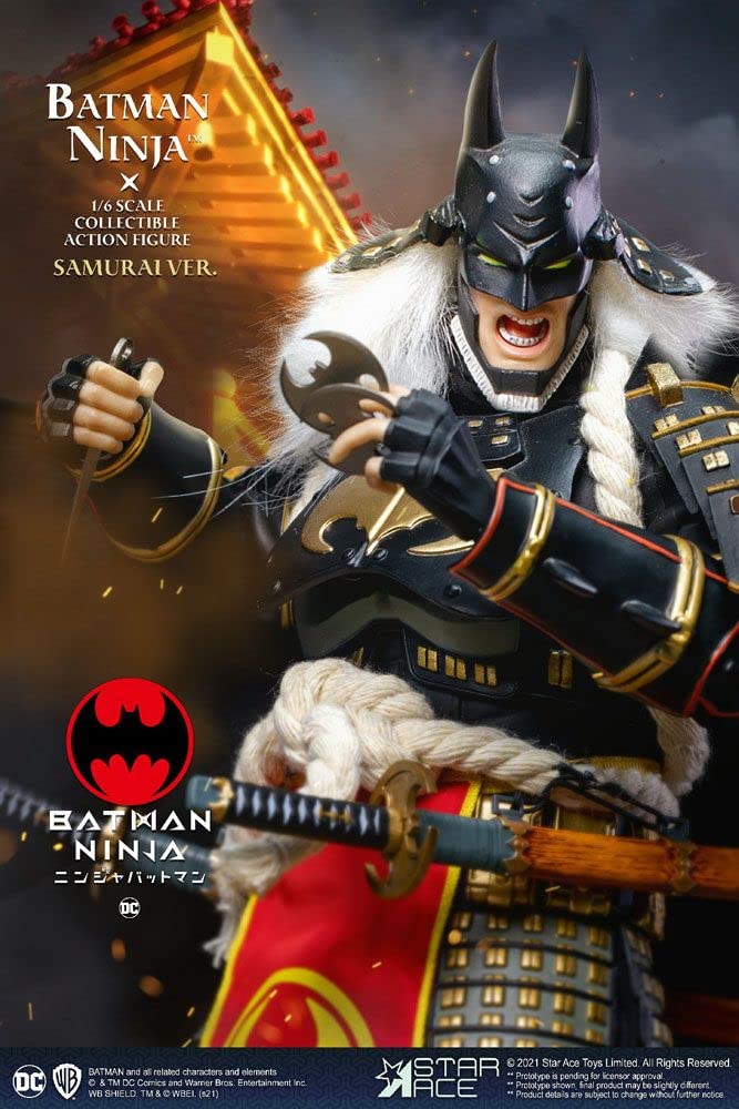 Star Ace Toys Batman Ninja: Samurai 2.0 (Deluxe Version with Horse) 1:6 Scale Collectible Action Figure, Multicolor