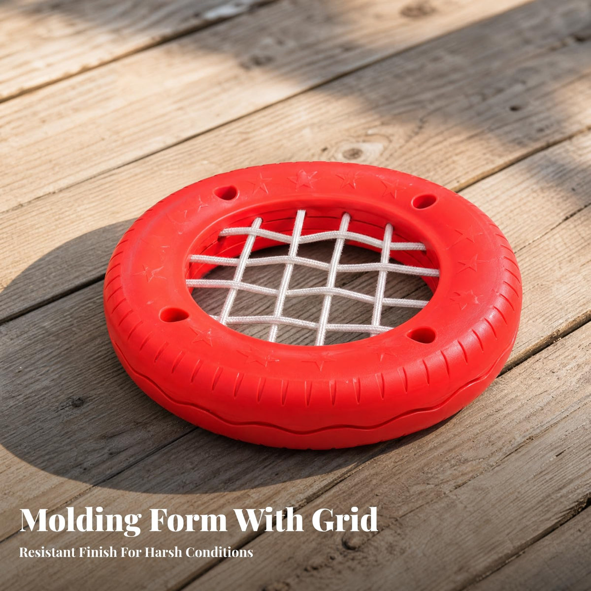 Tire Toy with Center Net Non Slip Balance Stepping Blocks Young Child Toys Kids, Young Children, Playgrounds, Green