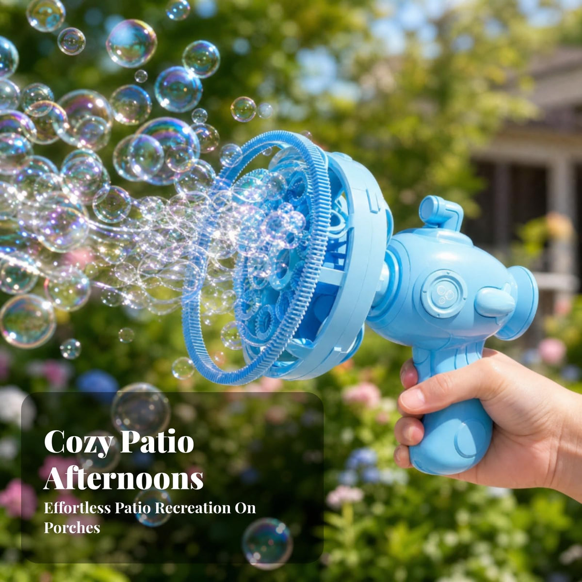 Menolana Bubble Blowing Machine sphereButton Electric Bubble Maker Easy to Use Toy for Kids, Young Children, Parties