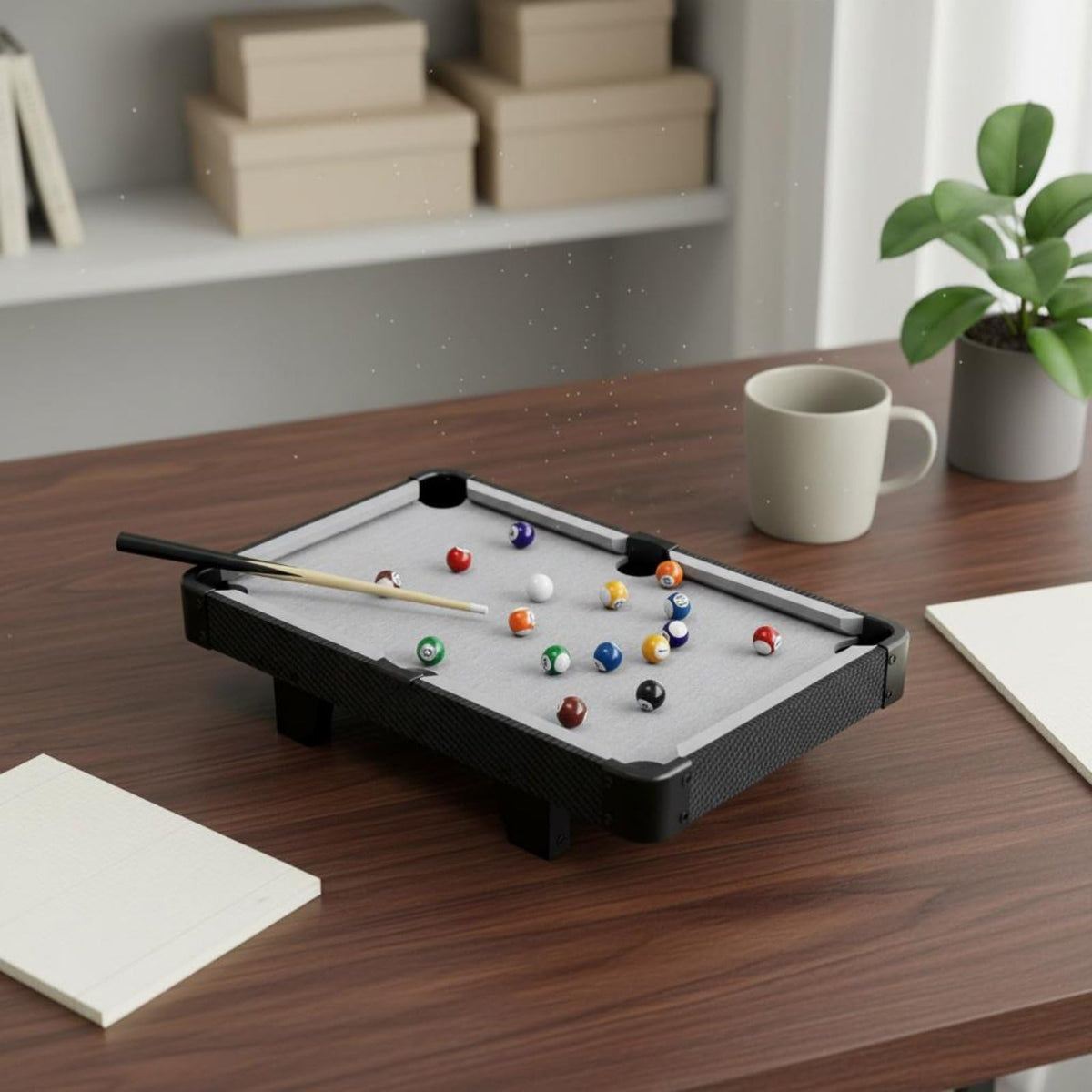 Children Billiards Toy Tabletop Indoor Sports Set Family Skill Building Motor Development Parent Child Entertainment Realistic Surface Suitable for Home Gatherings Parties