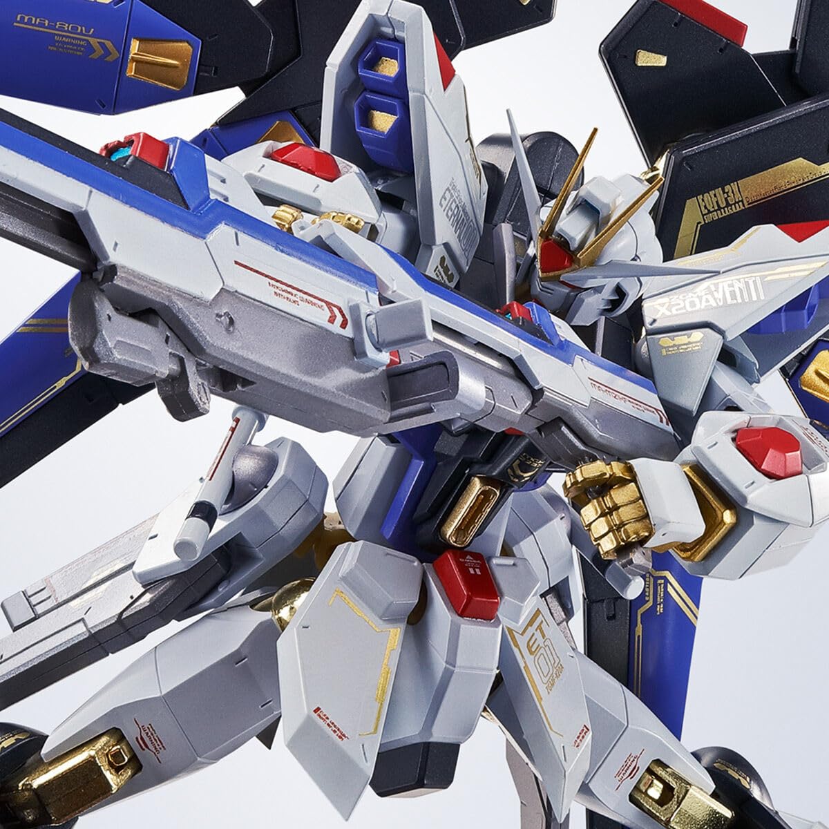 Metal Robot Spirits Mobile Suit Gundam SEED DESTINY Strike Freedom Gundam 20th Anniversary Version, Approx. 5.5 inches (140 mm), ABS & PVC & Die Cast Pre-painted Action Figure