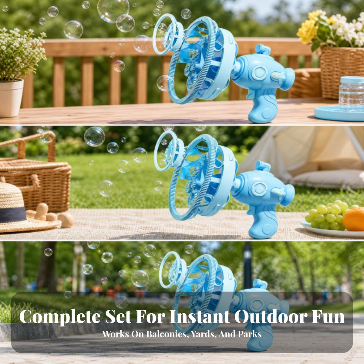 Menolana Bubble Blowing Machine sphereButton Electric Bubble Maker Easy to Use Toy for Kids, Young Children, Parties