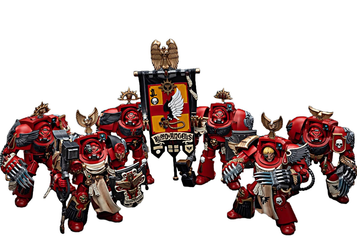 JOYTOY Warhammer 40K 1/18 Action Figures Blood Angels Assault Terminators Team Collectible Model