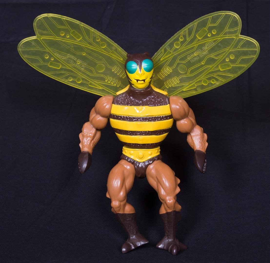 Vintage Buzz-Off & Original Yellow Wings (Series 3) (1984) Wave 3 - Original He-Man and the Masters of the Universe - MOTU - Mattel Collectible Action Figure - Loose (OOP) Out of Package & Print
