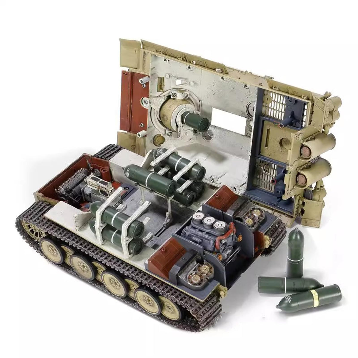1/32 Scale Diecast Tank Alloy Model,German Panzerkampfwagenviausf.Etigeri,Military Toys and Gift, 7.5Inchx4.4Inch
