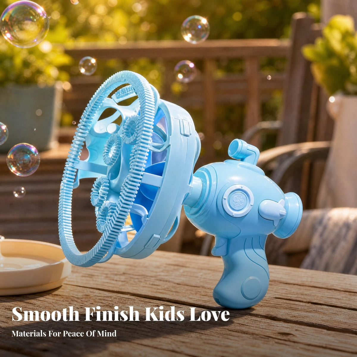 Menolana Bubble Blowing Machine sphereButton Electric Bubble Maker Easy to Use Toy for Kids, Young Children, Parties