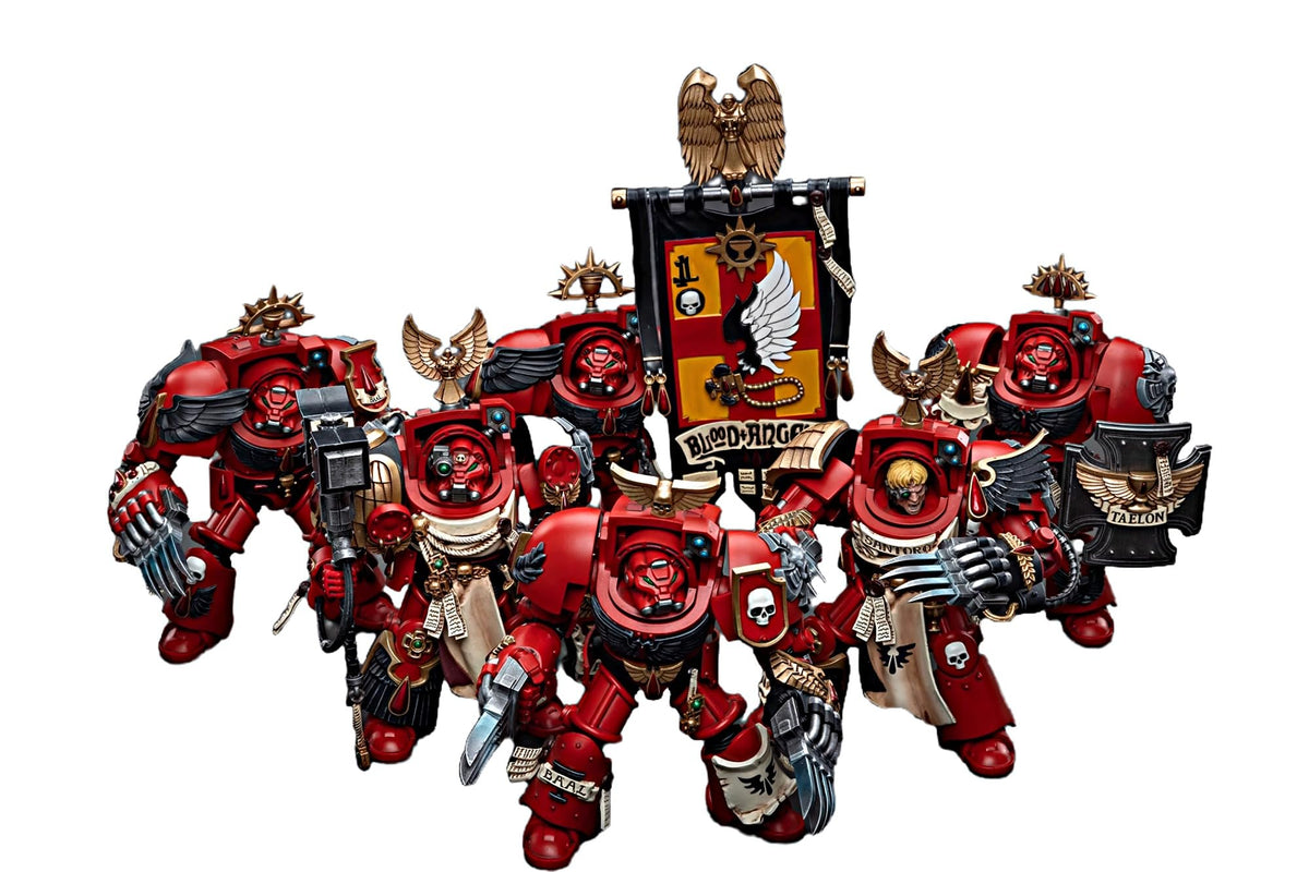 JOYTOY Warhammer 40K 1/18 Action Figures Blood Angels Assault Terminators Team Collectible Model