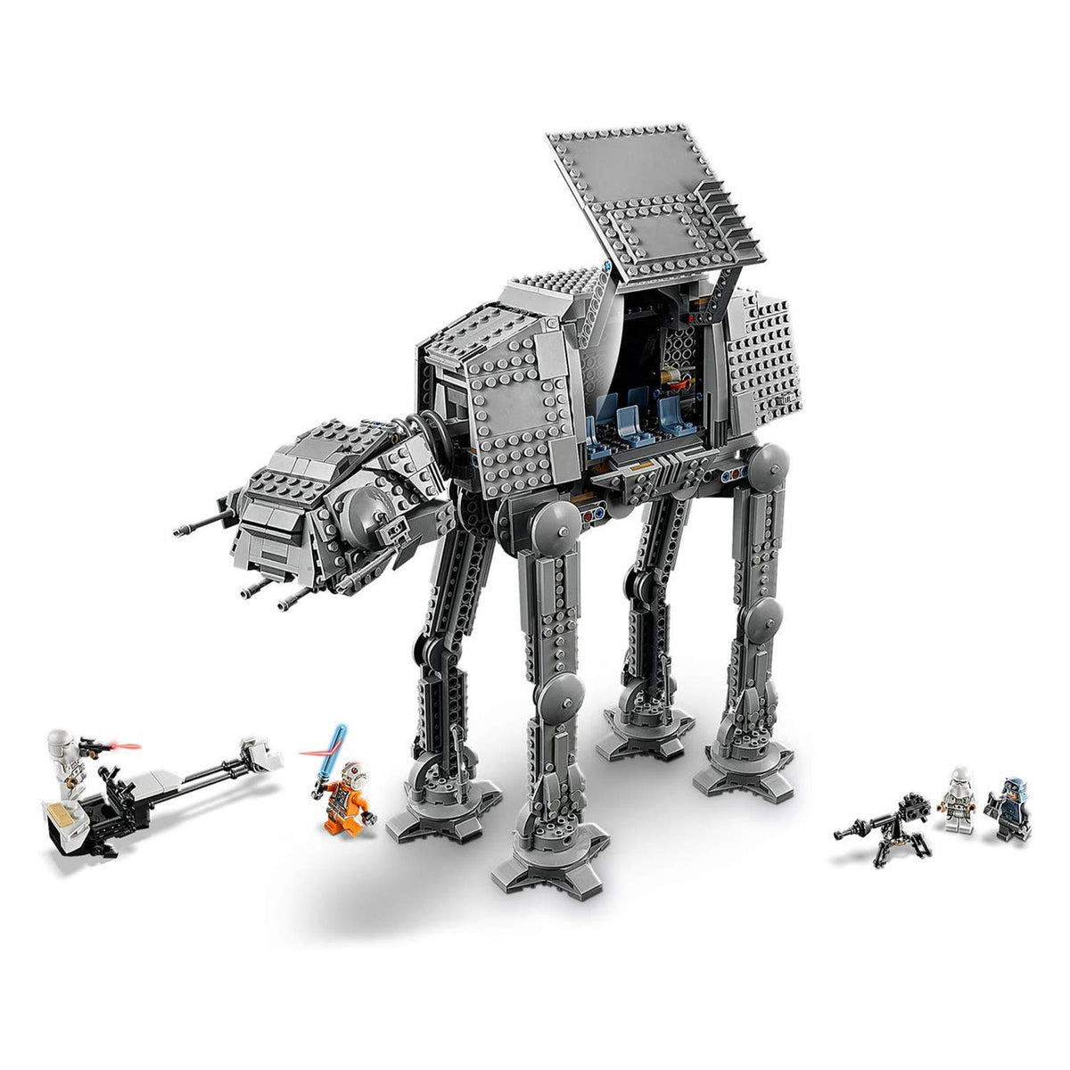 LEGO Star Wars AT-AT Walker 75288 Building Toy, 40th Anniversary Collectible Figure Set, Room Décor, Gift Idea for Kids, Boys & Girls with 6 Minifigures
