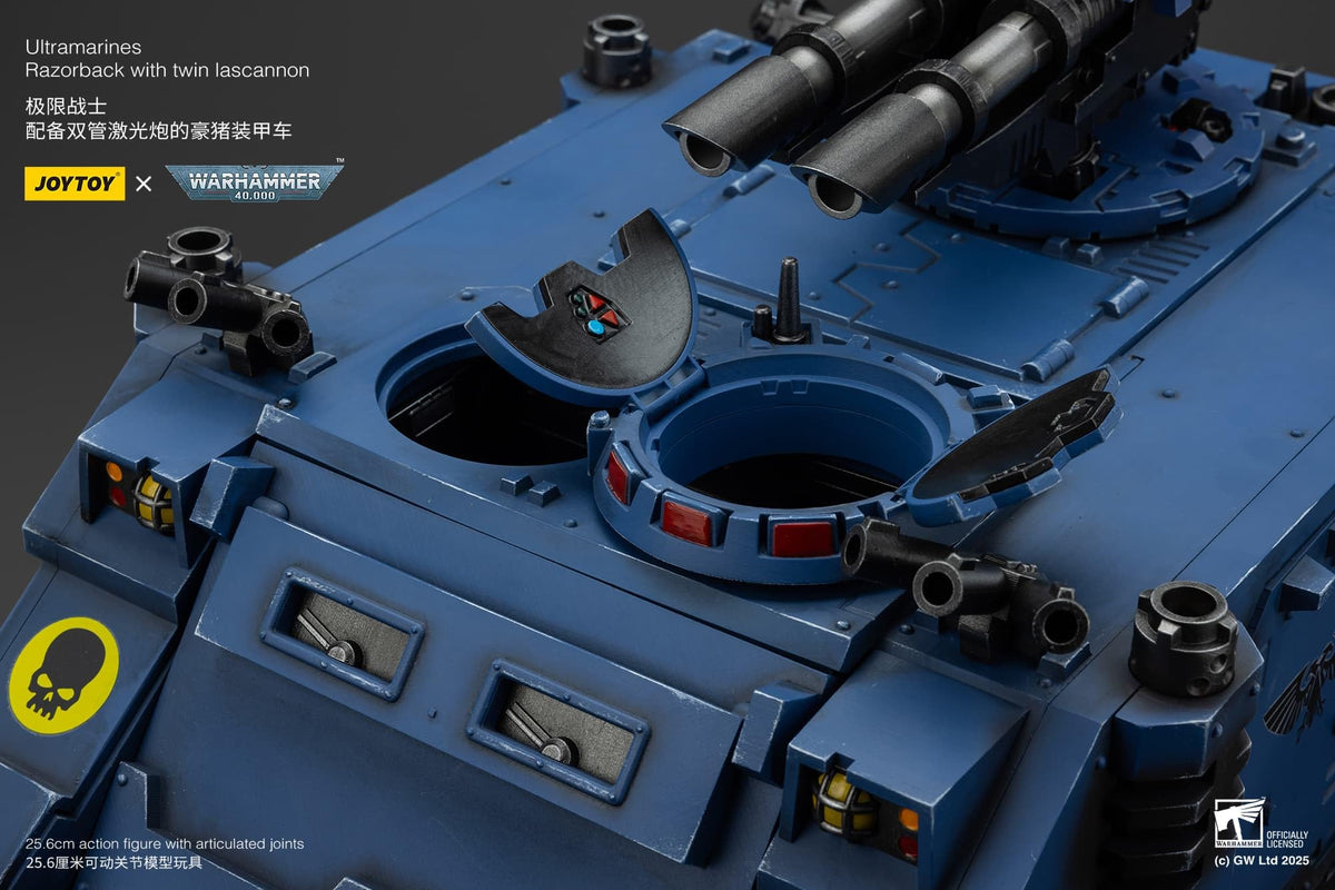 JOYTOY Warhammer 40K: Ultramarines Razorback with Laser Cannon Twin Action Figure 1:18 Scale