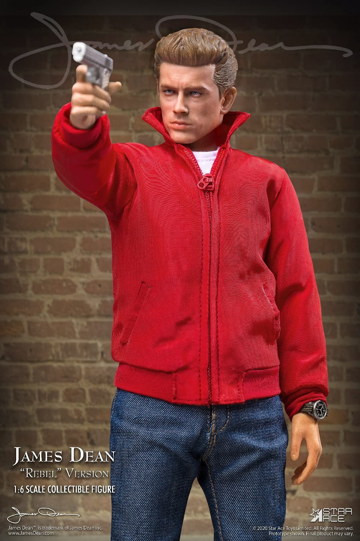 Star Ace Toys James Dean (Rebel Version) 1:6 Scale Collectible Action Figure, Multicolor