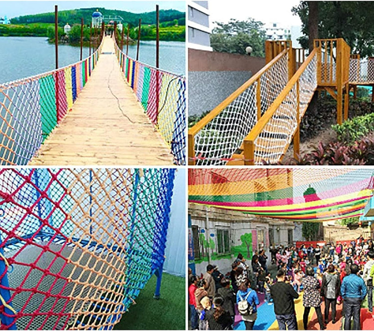 Climbing Net Cargo Decorative Mesh Fence Rope Ladder for Toddler Outdoor Toys(3 * 6m)